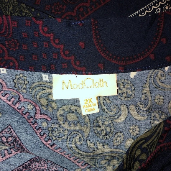 Modcloth Midi Wrap Skirt Size 2x (B9) - Picture 6 of 8